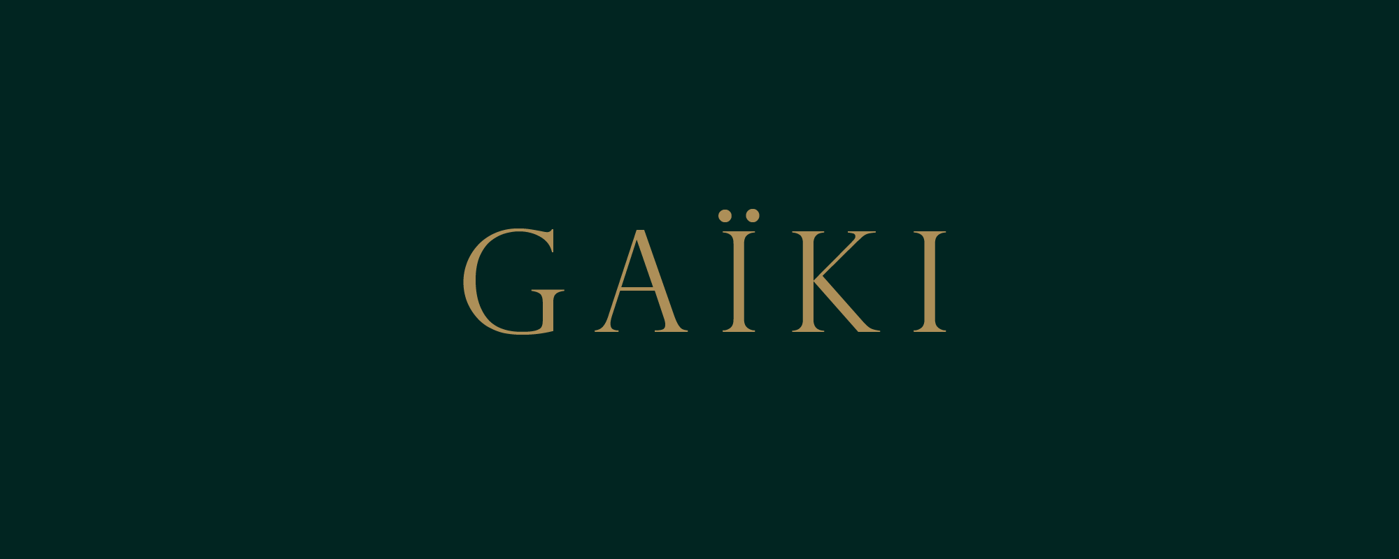 Logo van Gaïki – vegan, cruelty-free en gifvrij geurmerk met focus op veilige geurproducten